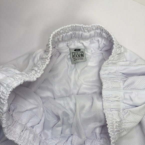 Pro Club Men's Heavyweight Mesh Basketball Shorts, White, size 3XL - Good - Picture 3 of 7